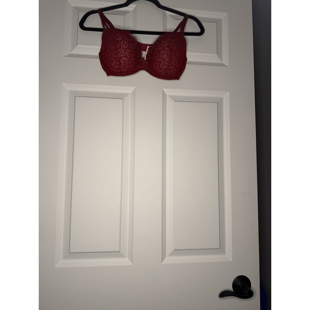 Victorias Secret Dream Angels Lined Demi 34 DD Red Lace Bra Intimates  Nwt 62.50